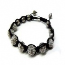 Wholesale white shamballa bracelet