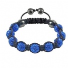 Wholesale dark blue shamballa bracelet