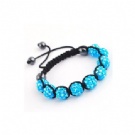 Wholesale hot sale blue shamballa bracelet