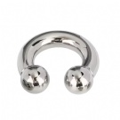 Wholesale titanium G23 Titanium Big guage internal thread Horseshoe Nose Ring Ear Plug Expander Prince Albert piercing circular barbell