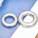 Wholesale titanium Piercing G23 Titanium Plated Circle Earring Big guage  Gauge  Seputm Nose Ring Principe alberto hinged segment rings
