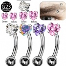 Wholesale titanium F136 Ti Internal Threaded 16g Rook Earring/Barbell Earring/Eyebrow Ring Belly Button Ring/Rook Snug Body Piercing Jewelry