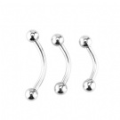 Wholesale 316L Piercing Stainless Steel Eyebrow Piercing Externally Threaded Eyebrow Banana Ring Piercing Body Jewelry