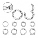 Wholesale 316L surgical steel Big guage Principe alberto hinged segment  rings Plated Circle Earring  Nose Ring Body Piercing Jewelry