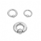 Wholesale 316L  surgical steel Big guage Captive Bead Nose Ring  Horseshoe Hoop Earrings Prince Albert Piercing Jewelry