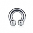 Wholesale 316L surgical steel Big guage Prince Albert piercing circular  barbell Internal Thread Nose Piercing Ear Expander Earring Septum