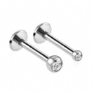Wholesale 316L 16G Stainless Steel Ear Studs Lip Rings Labret Piercing  Crystal Ball Helix Tragus Conch Cartilage Earrings