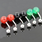 Wholesale Piercing Sexy TITANIUM F136 natural agate Barbell External  thyreaded Piercing fashion Navel Belly button Body Jewelry