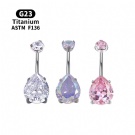 Wholesale G23 Titanium Zircon Unisex Boho Style Navel Piercing Belly Ring for Weddings Gift & Party Occasions