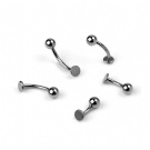 Factory Wholesale Custom Fashion G23 Ti Internal Threaded Round Ball Flat Base Navel Rings Body Piercing Jewelry