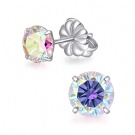 Wholesale Customized Hypoallergenic F136 Implant Grade Titanium Butterfly Back Earrings Round Cut Moissanite Ear Stud