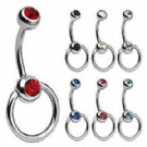 wholesale steel navel rings