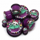 wholesale skull acrylic ear plug jewelry