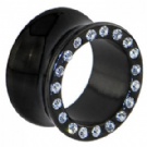 wholesale crystal  saddly ear plugs and tunnels