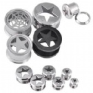 wholesale star ear plug flesh tunnels