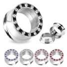 Wholesale new crystal ear piercing plugs